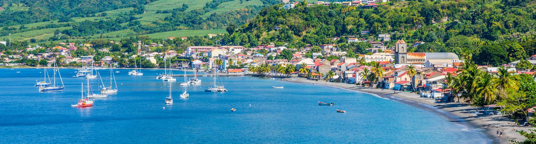 A panoramic view of Martinique