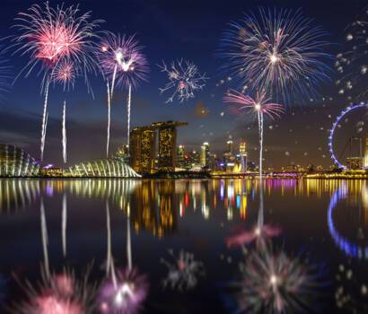 Singapore fireworks